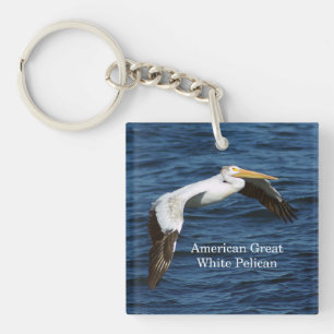 Amerikaanse Grote Witte Pelican Sleutelhanger