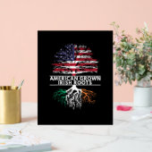 Amerikaanse Grown Irish Roots Flag Ireland ST. PAT Acryl Bord (Huwelijk)