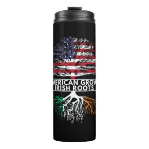 Amerikaanse Grown Irish Roots Flag Ireland ST. PAT Thermosbeker