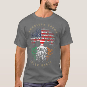 Amerikaanse Grown Irish Roots Ireland Flag T-shirt