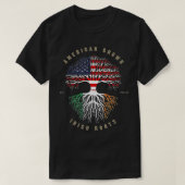Amerikaanse Grown Irish Roots Ireland Flag T-shirt (Design voorkant)