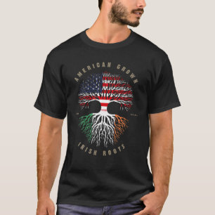 Amerikaanse Grown Irish Roots Ireland Flag T-shirt