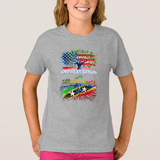 Amerikaanse Grown - Kittitian Roots Kinder T-shirt
