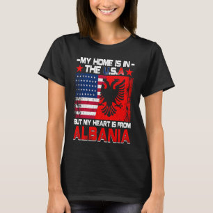 Amerikaanse Grown Patriot Albanian American uit Al T-shirt