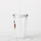 Amerikaanse grunge vlag en adelaar acryl drinkbeker (Links)