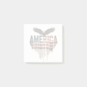Amerikaanse grunge vlag en adelaar post-it® notes (Voorkant)