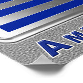 Amerikaanse Guardian Airborne Paratrooper Flag Poster (Hoek)