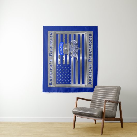 Amerikaanse Guardian American Paratrooper Wandkleed (In situ)