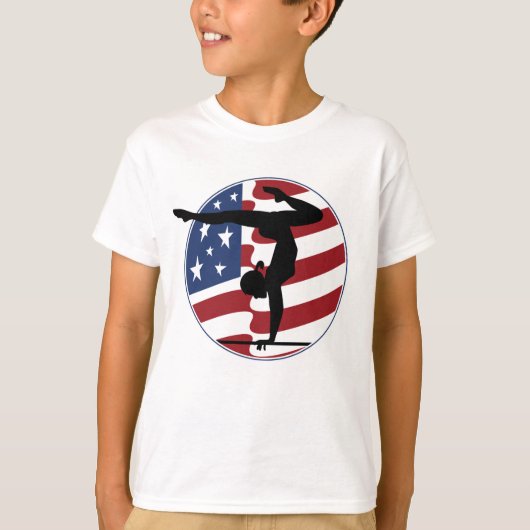 Amerikaanse Gymnast t-shirt (Voorkant)