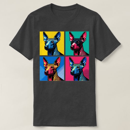 Amerikaanse haarloze Terrier Art Hondenliefhebbers T-shirt (Design voorkant)