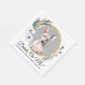 Amerikaanse haarloze terriër bruiloft servetten me (Hoek)