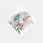 Amerikaanse haarloze terriër bruiloft servetten me (Hoek)