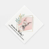 Amerikaanse haarloze terriër bruiloft servetten me (Hoek)