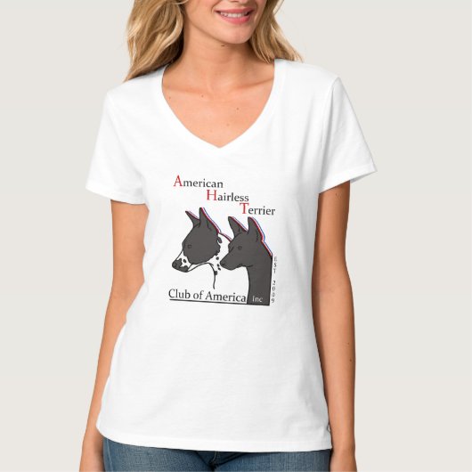Amerikaanse Hairless Terrier Club of America Shirt (Voorkant)