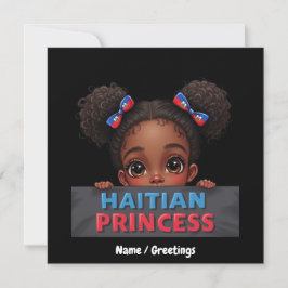 Amerikaanse Haïtiaanse Vlag Dag Haïtiaanse Prinses Kaart