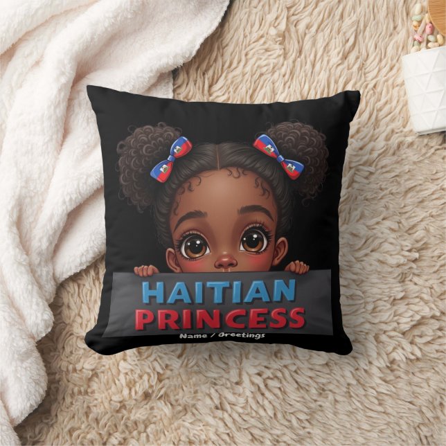 Amerikaanse Haïtiaanse Vlag Dag Haïtiaanse Prinses Kussen (Deken)