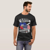 Amerikaanse Haïtiaanse vlag T-shirt (Voorkant volledig)