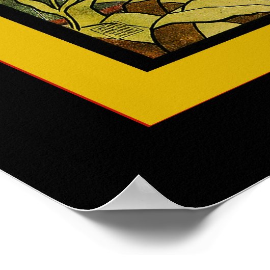 Amerikaanse halsfietsen~ Adverteren Poster (Hoek)