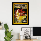 Amerikaanse halsfietsen~ Adverteren Poster (Thuiskantoor)