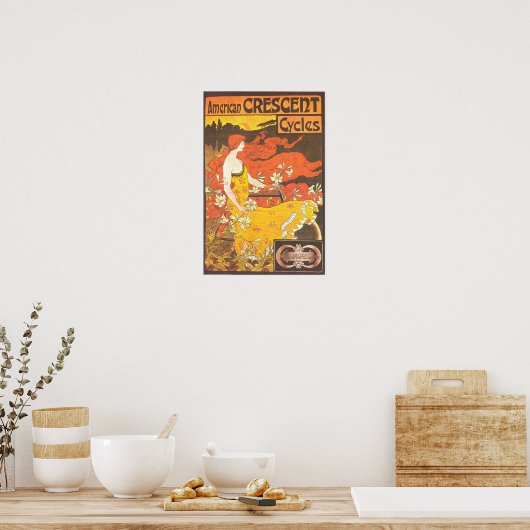  - Amerikaanse halsrijwielen ad - GORGEOUS Poster (Keuken)