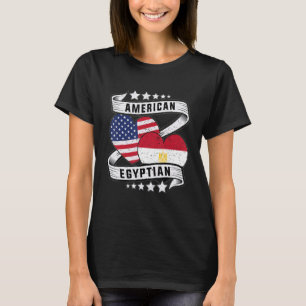Amerikaanse halve Egyptische halve Egyptische halv T-shirt