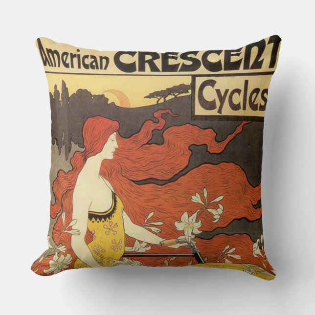 -Amerikaanse halve motorfietsen Reclame Kussen (Voorkant)