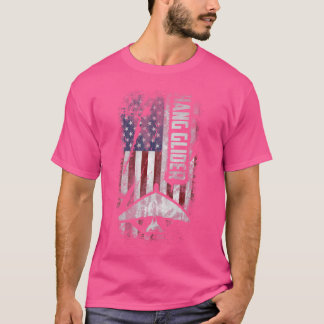 Amerikaanse hangglider Patriot Usa-vlag hanggliden T-shirt