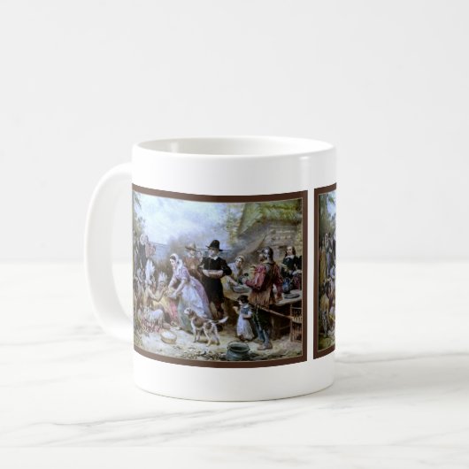 -Amerikaanse Happy Thanksgiving-Mok Koffiemok (Voorkant links)