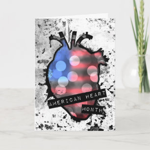 Amerikaanse hartmaand feestdagen kaart