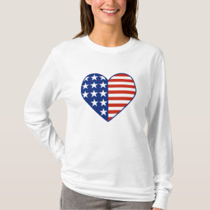 Amerikaanse hartvlag T-Shirt