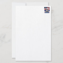 Amerikaanse held Schnauzer Stationery Briefpapier