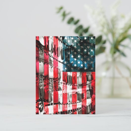 Amerikaanse helden briefkaart (Staand voorkant)