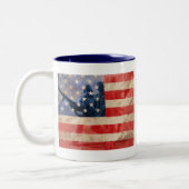 Amerikaanse helden tweekleurige koffiemok (Links)
