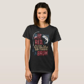 Amerikaanse hengel vlag t-shirt (Voorkant volledig)