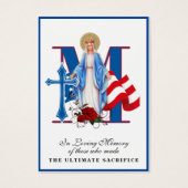 Amerikaanse herdenkingsherdenking Memorial Religie Visitekaartje (Voorkant)