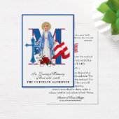 Amerikaanse herdenkingsherdenking Memorial Religie Visitekaartje (Bureau)