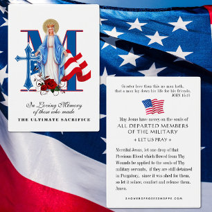 Amerikaanse herdenkingsherdenking Memorial Religie Visitekaartje