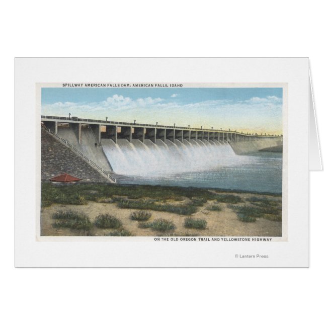 Amerikaanse Herfsten Dam Spillway, Oregon (Voorkant Horizontaal)