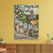 Amerikaanse Herfsten, Idaho - Grote letterscènes Canvas Afdruk (Insitu (Woonkamer))