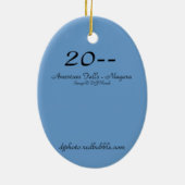 Amerikaanse Herfsten - Niagara Holiday Ornament (Achterkant)