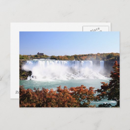 Amerikaanse Herfsten op Niagara-Herfsten Briefkaart (Voorkant / Achterkant)
