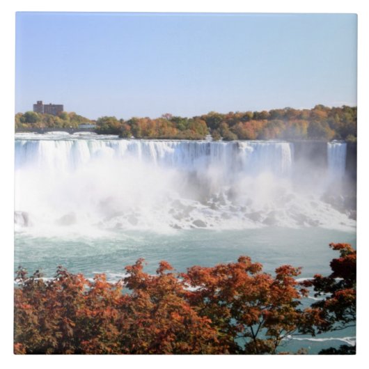 Amerikaanse Herfsten op Niagara-Herfsten Tegeltje (Voorkant)