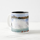 Amerikaanse Herfsten op Niagara-Herfsten Tweekleurige Koffiemok (Voorkant links)