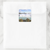 Amerikaanse Herfsten op Niagara-Herfsten Vierkante Sticker (Tas)