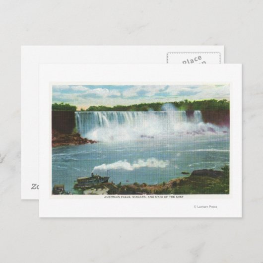 Amerikaanse Herfsten van het Mist Uitzicht Briefkaart (Voorkant / Achterkant)