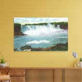 Amerikaanse Herfsten van het Mist Uitzicht Canvas Afdruk (Insitu (Woonkamer))