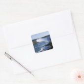 Amerikaanse Herfsten Vierkante Sticker (Envelop)
