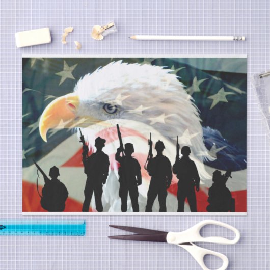 Amerikaanse Hero's Tissuepapier (Craft)