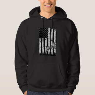 Amerikaanse hertenjager Patriotisch grappig Camo A Hoodie