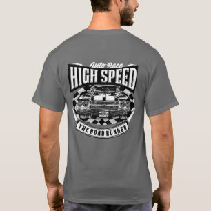 Amerikaanse High Speed Spier Auto Grafisch T-shirt